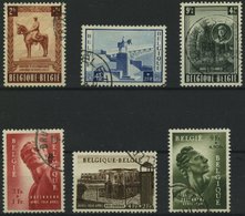 BELGIEN 989-91, 992-94 O, 1954, Nationaldenkmal Und Denkmaleinweihung, 2 Prachtsätze, Mi. 87.- - Bélgica