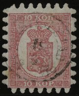 FINNLAND 4Bx O, 1865, 10 K. Rosakarmin Auf Rosa, Alle Zungen, Pracht, Mi. 200.- - Other & Unclassified