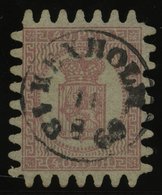 FINNLAND 9Cx O, 1866, 40 P. Rosakarmin, Zentrischer K1 KEXHOLM, Alle Zungen, Pracht - Altri & Non Classificati