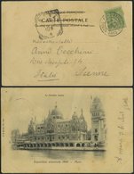 FRANKREICH 84 BRIEF, 1900, 5 C. Hellgelbgrün Mit K2 PARIS EXPOSITION BEAUX-ATRS Auf Ansichtskarte Von Der Ausstellung Na - Otros & Sin Clasificación