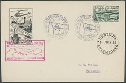 FRANKREICH 942 BRIEF, 1952, 30 Fr. Tagung Des Europarates Auf FDC, Erstflug, Pracht - Sonstige & Ohne Zuordnung