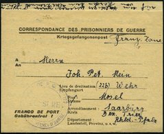 FRANKREICH FELDPOST 1948, Kriegsgefangenenbrief Aus Dem Französischen Gefangenenlager Nr. 172 Aus VERNET D` ARIEGE Nach  - Guerre De 1939-45
