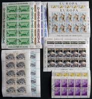 GIBRALTAR KB O, 1979-89, Europa, 8 Verschiedene Kleinbogensätze Mit Ersttagsstempeln, Pracht, Mi. 160.- - Gibilterra