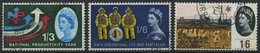 GROSSBRITANNIEN 353,61,77y O, 1962-64, 3 Werte Mit Phosphorstreifen, Pracht, Mi. 80.- - Used Stamps