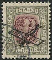 ISLAND 123 O, 1929, 50 A. Grau/braunlila, Pracht, Mi. 100.- - Autres & Non Classés