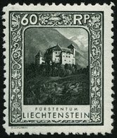 LIECHTENSTEIN 103A *, 1930, 60 Rp. Burg Gutenberg, Gezähnt L 101/2, Falzrest, Pracht - Otros & Sin Clasificación