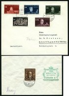 LIECHTENSTEIN 186-91 BRIEF, 1940, 100. Geburtstag, Prachtsatz Auf 2 Belegen - Otros & Sin Clasificación