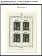 SAMMLUNGEN, LOTS **, Komplette Postfrische Sammlung Liechtenstein Von 1970-89 Im Borek Falzlosalbum, Dabei Einige Kleinb - Sammlungen