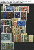 SAMMLUNGEN, LOTS **, 1954-99, Postfrische Partie Verschiedener Kompletter Ausgaben, Pracht, Mi. Ca. 450.- - Lotes/Colecciones