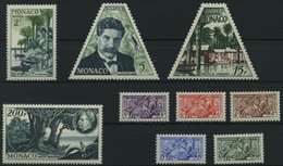 MONACO 492-95,497-501 *, 1955, 80. Geburtstag Von Albert Schweitzer, Falzrest, 2 Prachtsätze - Otros & Sin Clasificación