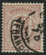NIEDERLANDE 16A O, 1869, 11/2 C. Rosa, Gezähnt L 14, üblich Gezähnt Pracht, Mi. 120.- - Netherlands