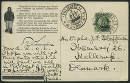 NORWEGEN 55 BRIEF, 1924, Fram - Karte , Von POLHAVET Nach Hellerup In Dänemark, Pracht - Otros & Sin Clasificación