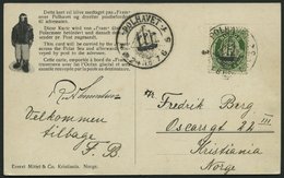 NORWEGEN 78 BRIEF, 1924, Fram - Karte, Von POLHAVET Nach Kristiania, Pracht - Other & Unclassified