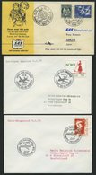 NORWEGEN 1957-75, 5 Verschiedene SAS-Flugpostbelege, Pracht - Other & Unclassified