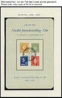 SAMMLUNGEN, LOTS *, 1951-91, 16 Verschiedene Minneblokker Mit Sonderstempel, Pracht - Sammlungen