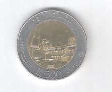 Repubblica Italiana - 500 Lire 1987 - 500 Liras