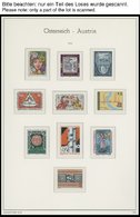 SAMMLUNGEN **, 1978-1996, Postfrische Komplette Sammlung Österreich Im Leuchtturm Falzlosalbum Mit Vielen Kleinbögen, Pr - Collections