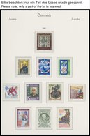 SAMMLUNGEN **, Postfrische Sammlung Österreich Von 1976-96 In 2 KA-BE Falzlosalben, Bis 1992 Und 1994/5 Komplett, Dabei  - Colecciones