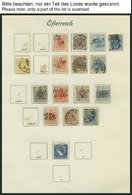 SAMMLUNGEN O, *, überwiegend Gestempelte Sammlung Österreich Von 1850-1918 Auf Borek-Seiten Mit Vielen Besseren Werten,  - Colecciones
