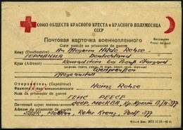RUSSLAND 1946, Rotes Kreuz-Kriegsfangenen-Vordruckkartenbrief Von Russland Nach Deutschland, Mit Rückantwortkarte, Feins - Oblitérés