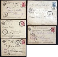 GANZSACHEN 1884-1911, Partie Von 20 Gebrauchten Ganzsachenkarten, Meist P 6 Und P 7, Unterschiedliche Erhaltung, Besicht - Interi Postali