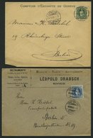 SCHWEIZ BUNDESPOST 59,67,73 BRIEF, 1895,1900, 25 C. Grün, 25 C. Blau Und 25 C. UPU, Je Als Einzelfrankatur Auf Brief Nac - 1843-1852 Kantonalmarken Und Bundesmarken