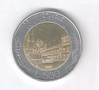 Repubblica Italiana - 500 Lire 1989 - 500 Liras