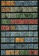 LOTS O,* FDC, 1905-07, Stehende Helvetia, Wz. 1, Meist Gestempelte Partie Von 77 Werten, Dabei Mi.Nr. 80C, 94C Gestempel - Lotti/Collezioni