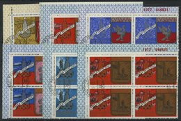 SOWJETUNION 4686-91 VB O, 1977, Olympische Sommerspiele Je In Eckrandviererblocks, Prachtsatz, Mi. (72.-) - Used Stamps