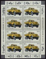 SOWJETUNION 5632,5636KB **, 1986, Sowjetische Lastwagen Und Bergsteigerlager, 2 Kleinbogen, Pracht, Mi. 100.- - Used Stamps