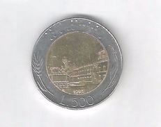 Repubblica Italiana - 500 Lire 1991 - 500 Lire