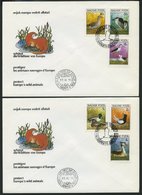 UNGARN 3451-56B,Bl. 146B BRIEF, 1980, Europäische Naturschutzkampagne, Einzelmarken Und Block, Ungezähnt, Auf 3 FDC`s, P - Sonstige & Ohne Zuordnung