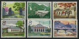 CHINA - VOLKSREPUBLIK 788-93 **, 1964, Yenam - Stätte Der Revolution, Mi.Nr. 789 Fehlerhaft Und 791 Fingerabdruck Auf De - Autres & Non Classés