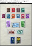 ISRAEL - SAMMLUNGEN, LOTS O,* , Fast Nur Gestempelte Anfängersammlung Israel Von 1948-71 Im Schaubek Album (Text Bis 197 - Lots & Serien