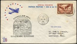 KANADA 196 BRIEF, 19.11.1936, Erstflug BUFFALO NARROWS-ILE A LA GROSSE, Prachtbrief, Müller 286 - Canada