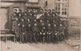 Carte Photo Militaria Soldats 14 ème BCA Chasseurs Alpins 1924 - Regimente