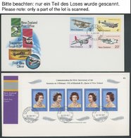 NEUSEELAND 1973-90, 65 Verschiedene FDC`s, Dazu 3 Gedenkblöcke Und Einige Besonderheiten, Prachterhaltung - Otros & Sin Clasificación