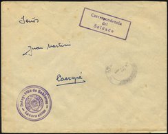 PARAGUAY 1935, Feldpostbrief Von Encarnacion Nach Coazapa Mit Stempel Der Verhandlungsdelegation Der Regierung Und Solda - Paraguay