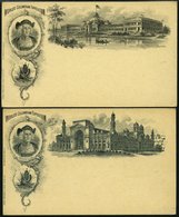 GANZSACHEN 1893, WORLD`S COLUMBIAN EXPOSITION, 2 Verschiedene Ungebrauchte 1 C. Postal Cards Der Serie Jos. Koehler, Pra - Otros & Sin Clasificación