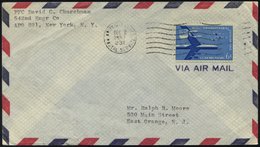 FELDPOST 1957, Feldpostbrief Vom Stützpunkt Wheelus über Das Armeepostamt Nach New York, Mit K1 Wellenstempel ARMY-AIRFO - Usati