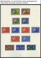 EUROPA UNION **, 1961-63, Taube, Stilisierter Baum Und Ornament, Dazu 3 Kleinbogen Von Liechtenstein, Pracht - Sammlungen