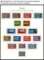 EUROPA UNION **, 1969-71, Stilisierter Tempel, Flechtwerk Und Waagerechte Kette, 3 Komplette Jahrgänge, Pracht, Mi. 272. - Sammlungen