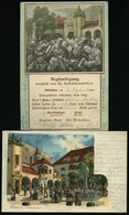 DEUTSCHLAND ETC. MÜNCHEN Hofbräuhaus, 2 Farbige Karten Von 1899/1900, Gebraucht - Otros & Sin Clasificación