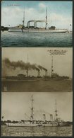ALTE POSTKARTEN - SCHIFFE KAISERL. MARINE BIS 1918 S.M.S. Albatros, 3 Ungebrauchte Karten - Krieg