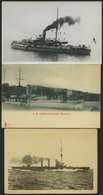 ALTE POSTKARTEN - SCHIFFE KAISERL. MARINE BIS 1918 S.M.S. Brummer, 3 Ungebrauchte Karten - Warships