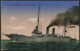 ALTE POSTKARTEN - SCHIFFE KAISERL. MARINE BIS 1918 S.M.S. Nautilus, Gebrauchte Karte Von 1920 - Guerra