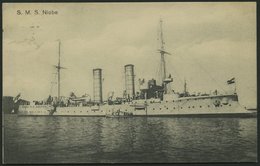 ALTE POSTKARTEN - SCHIFFE KAISERL. MARINE BIS 1918 S.M.S. Niobe,eine Gebrauchte Karte - Warships