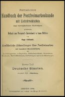PHIL. LITERATUR Krötzsch-Handbuch Der Postfreimarkenkunde - Abschnitte XII, Oldenburg, Mit Lichttafeln I-VI, 1894, 119 S - Philately And Postal History