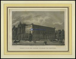 BERLIN: Palais Des Prinzen Von Preußen, Stahlstich Von Loeillot/Finden Um 1833 - Litografía