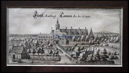 CAMPEN: Das Fürstliche Amtshaus An Der Schonter,Kupferstich Von Merian Um 1645 - Litografía